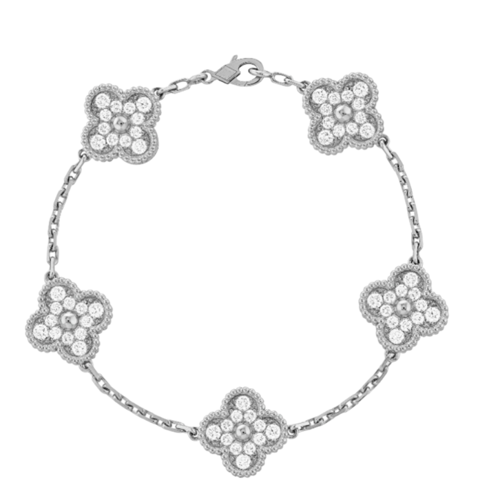 CLOVER DELUXE | ZILVER ARMBAND