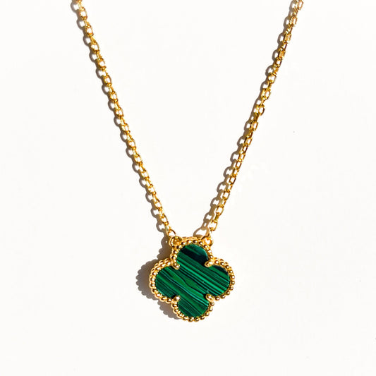 CLOVER | GREEN NECKLACE