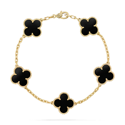 CLOVER | BLACK BRACELET