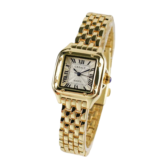 GOLD ELEGANT TIMEPIECE WATCH