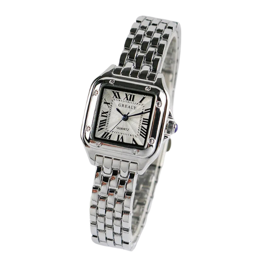 SILVER ELEGANT TIMEPIECE WATCH